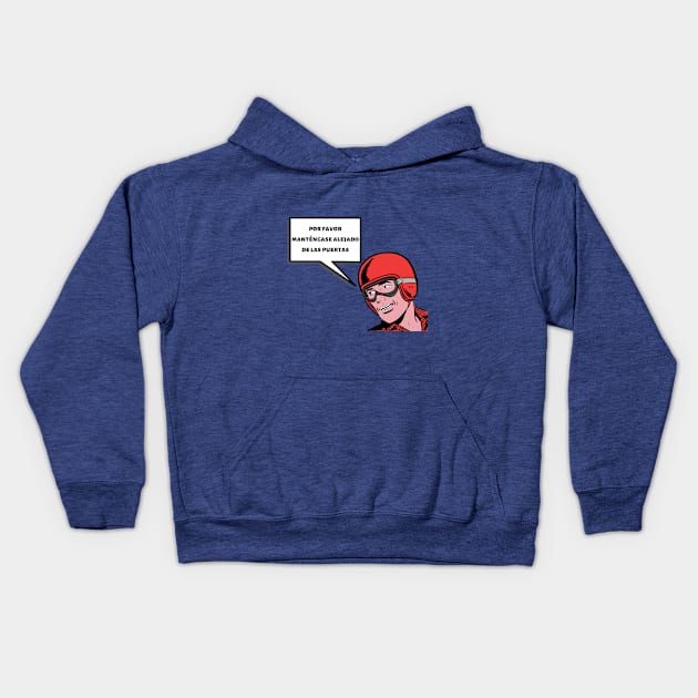 Please Stand Clear of the Doors Kids Hoodie by Disney Assembled